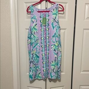 Lilly Pulitzer Lavender and Green Mini Dress XL